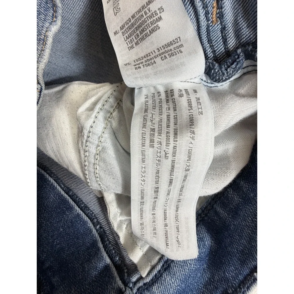 Abercrombie & Fitch The Flare Ultra High Rise Jeans Medium Wash Blue 29 8R